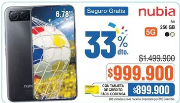 Nacional - nubia Air 5G 256 GB