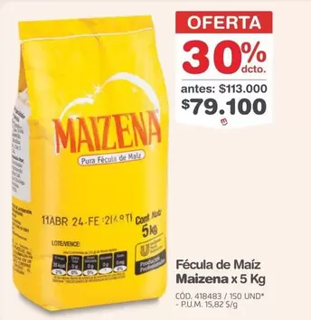 Maizena - F
uevocula de Ma
uevoz 5 Kg