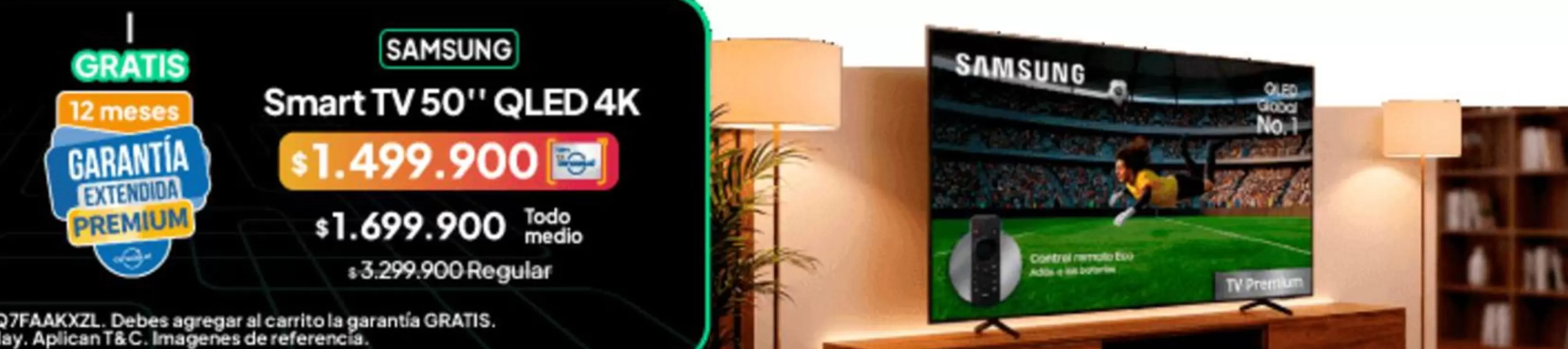 Samsung - Smart TV 50" QLED 4K