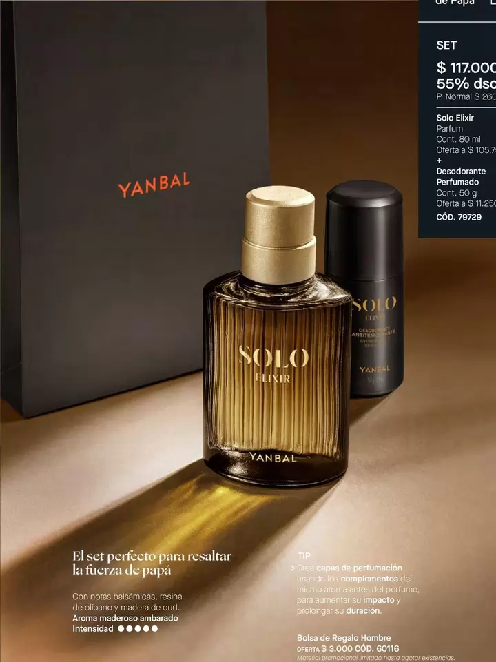 Yanbal - Solo Elixir Parfum + Desodorante Perfumado