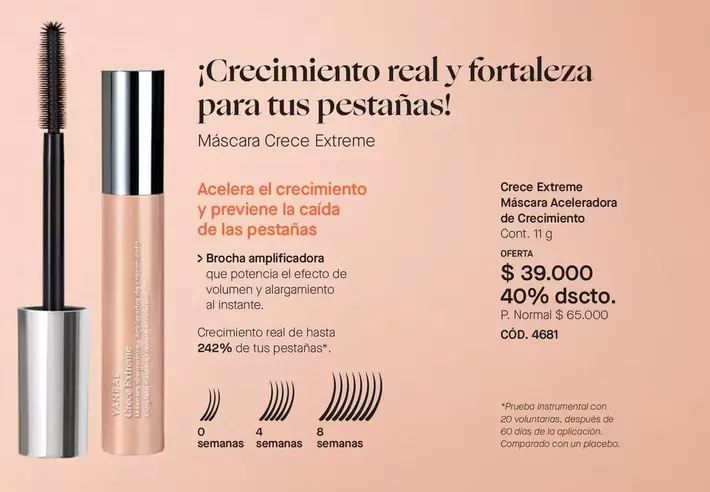 Yanbal - Máscara Crece Extreme / Máscara Aceleradora de Crecimiento (Cod. 4681)