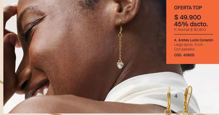 Aretes Luvia Corazón