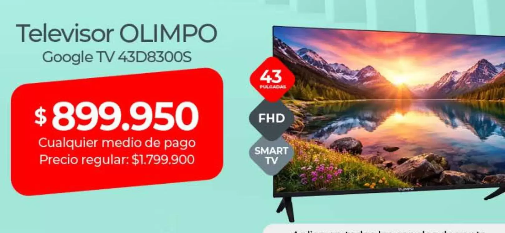 Olimpo - Televisor Google TV 43DB300S