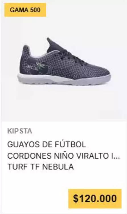 Kipsta - GUAYOS DE Futbol CORDONES NIO VIRALTO I... TURF TF NEBULA