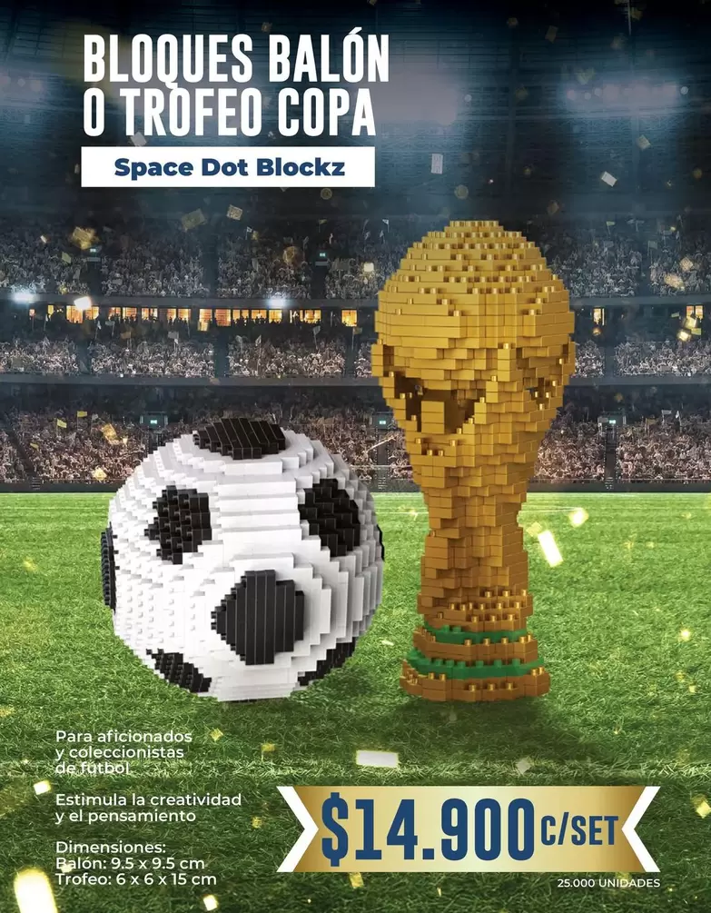 Bloques Balón O Trofeo Copa 