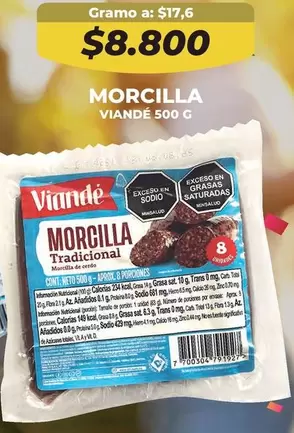 Viandé - Morcilla