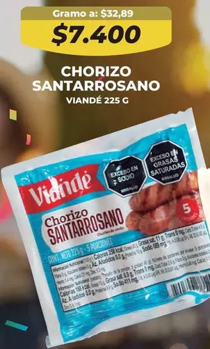 Viandé - Chorizo Santarrosano