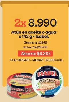 Isabel - Atun En Aceite O Agua