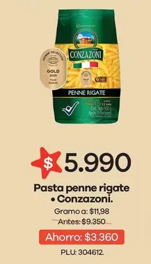 Conzazoni - Pasta Penne Rigate
