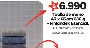Finlandek - Toalla De Mano Essencial