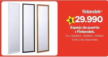 Finlandek - Espejo De Puerta