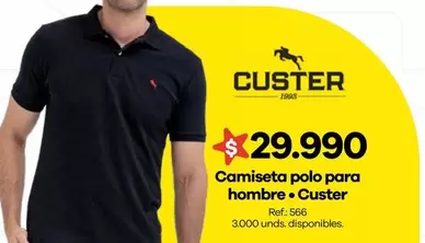 Custer - Camiseta Polo Para Hombre