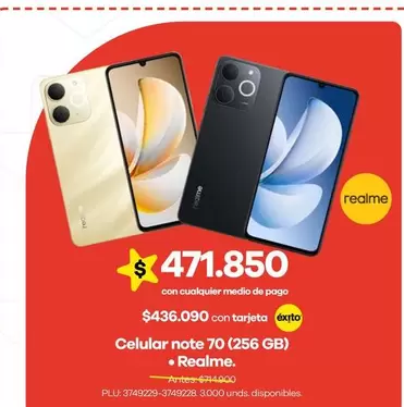 Realme - Celular Note 70