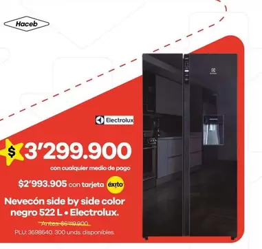 Electrolux - Nevecon Side By Side Color Negro