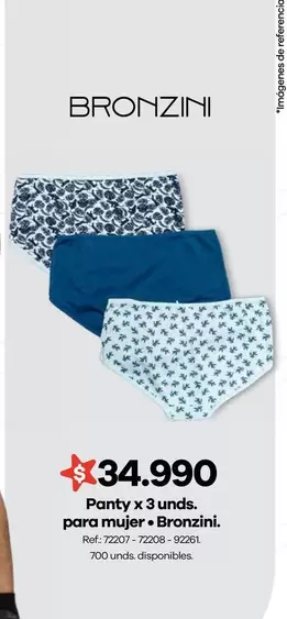 Bronzini - Panty Para Mujer