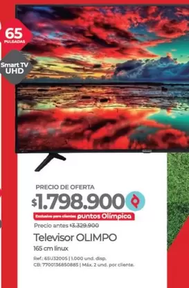 Olimpo - Televisor Smart TV UHD