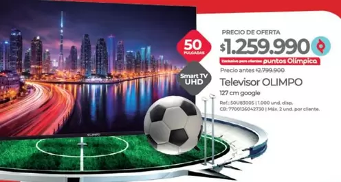 Olimpo - Televisor UHD Smart TV