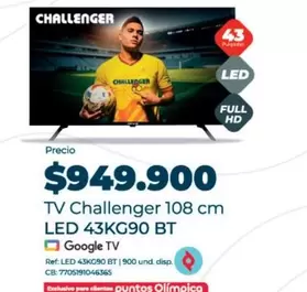 Challenger - TV LED 43KG90 BT