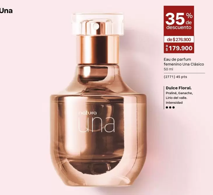 Natura - Eau de parfum femenino Una Clásico
