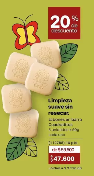 Suave - Jabones en barra Cuadraditos