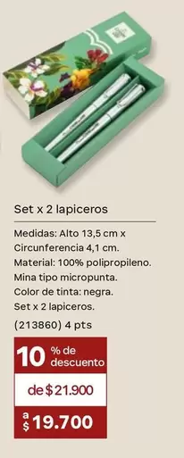 Set x 2 lapiceros (213860)
