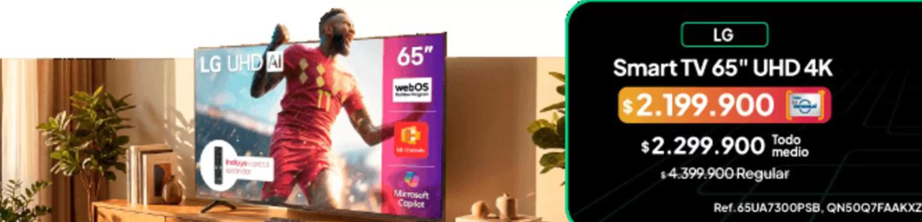 LG - Smart TV 65" UHD 4K