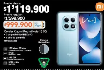 Xiaomi - Celular Redmi Note 15 5G