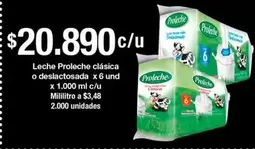 Proleche - Leche clásica o deslactosada