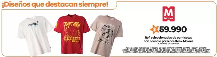 Camisetas Con Licencia Para Adultos