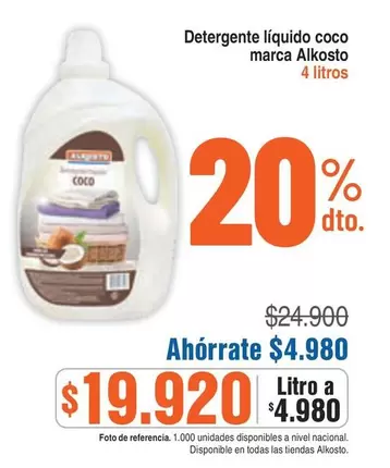 Alkosto - Detergente líquido coco