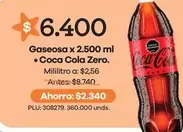 Coca Cola - Zero Gaseosa