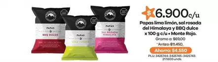 Monte Rojo - Papas Lima Limon