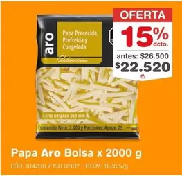 Aro - Papa  Bolsa