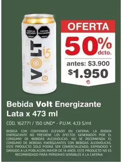 Es - Bebida Volt Energizante Lata x 473 ml