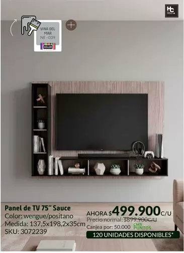 HC - Panel De TV 75" Sauce