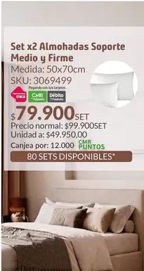 HC - Almohadas Soporte Medio Y Firme