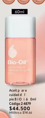 Bio Oil - Aceit p are cuidad d l pie Bi O i 6 0ml Código 2 4879