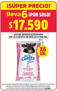 Cuesta - Leche semidescremada
