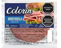 Mortadela Colorin Mixta De Res X 230g