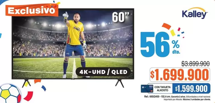 Kalley - 60" 4K-UHD / QLED TV