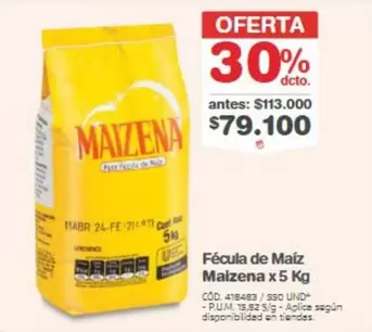Maizena - F
uevoacute;cula de Ma
uevoacute;z