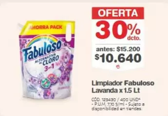 Fabuloso - Limpiador Lavanda x 1.5 Lt