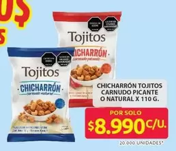 CHICHARRON CARNUDO PICANTE O NATURAL