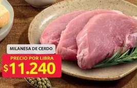 Libra - MILANESA DE CERDO