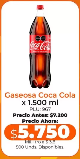 Coca Cola - Gaseosa