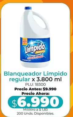 Límpido - Blanqueador Regular