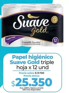 Suave Gold - Papel Higiénico