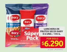 Bary - Súper Pack (Lonchera de frutos secos )