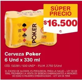 Cerveza 6 Und x 330 ml