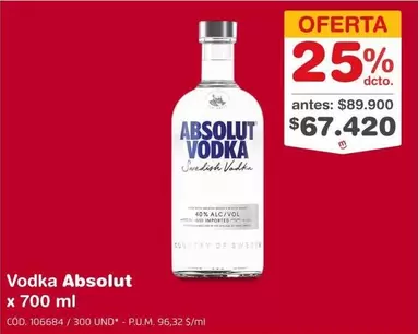 Absolut - Vodka x 700 ml